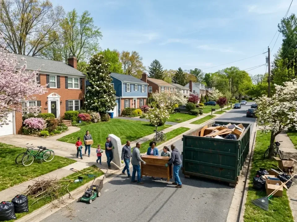 Roll-off Dumpster — Residential Neighborhood